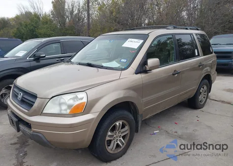2005 Honda Pilot Ex-L из США, поврежденный, VIN 2HKYF185X5H539906